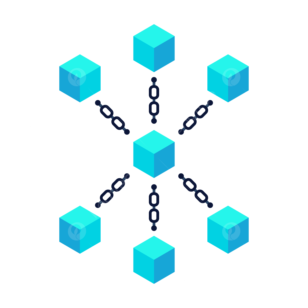 Blockchain, Blockchain Technology, Blue Square Blockchain, Financial ...